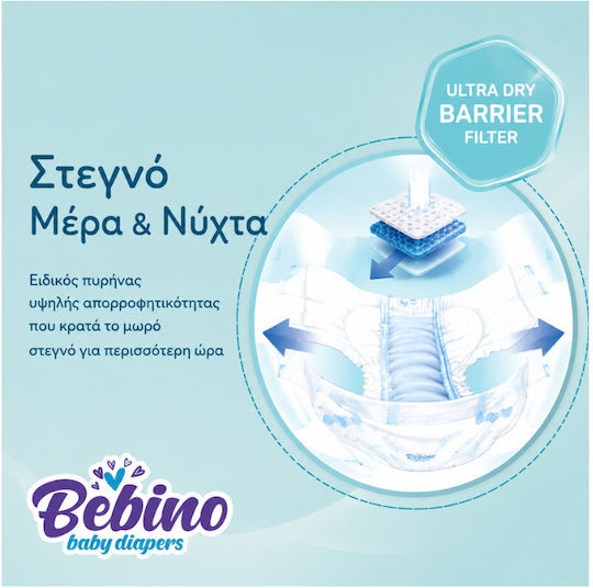 Bebino Πάνες με Αυτοκόλλητο Maxi No. 4 για 7-18kg 38τμχ