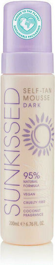 Sunkissed Selbstbräuner Mousse Körper Dunkel 200ml