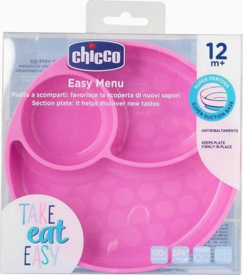 Chicco Παιδικό Πιάτο Φαγητού Easy από Σιλικόνη