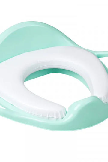 X-treme Baby Toddler Toilet Seat with Handles & Cushion Green