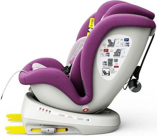 Buf Boof Twt Plus Deluxe Baby Car Seat i-Size with Isofix Purple 0-36 kg