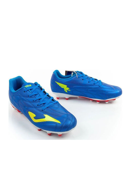 Evolution Jr FG Kids Soccer Cleats & Shoes Molded Outsole Blue