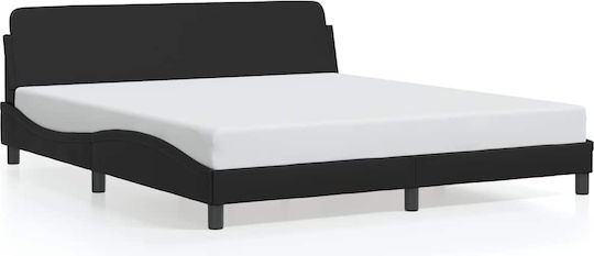 Κρεβάτι King Size για Στρώμα 180x200cm Μαύρο Κρεβάτι King Size για Στρώμα 180x200cm Μαύρο