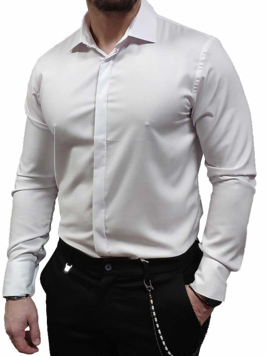 Vittorio Artist Cămașă Slim Fit Albă