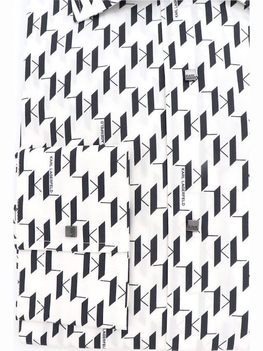 Long Sleeve Shirt White-Black