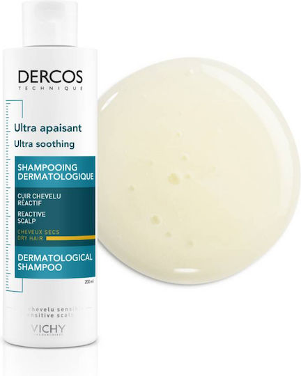 Vichy Dercos Ultra Soothing Шампоан за Чувствителен Скалп за Боядисана Коса 200ml