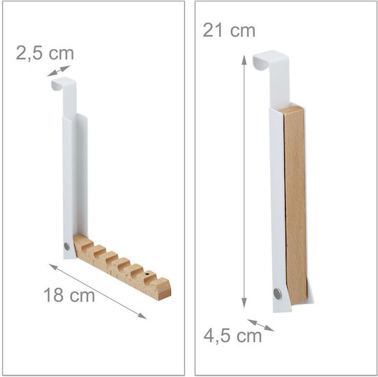 Relaxdays Door Hook Metal 21x18x2.5cm 2 Pieces