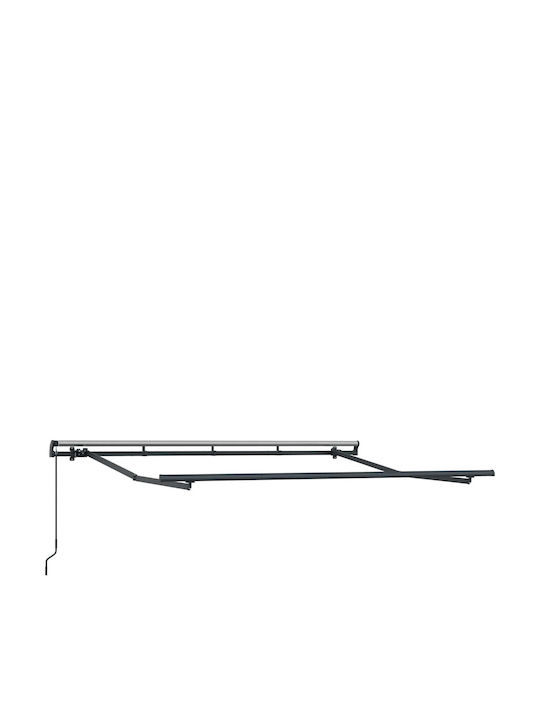 vidaXL Тента Тераса С LED Кафява 3.5x2m