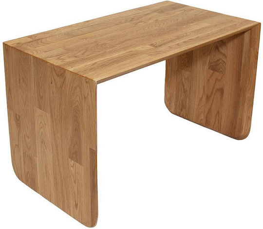 Rectangular Side Table Made of Solid Oak Wood W37xL34xH60cm