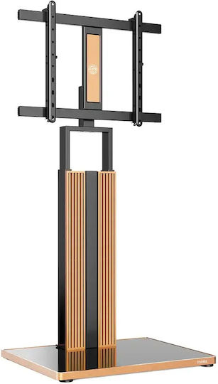 Fitueyes Cantor Ft78 Light Oak Επιδαπέδια Βάση Τηλεόρασης 43"-78" Ρυθμιζόμενο Ύψος & Κλίση