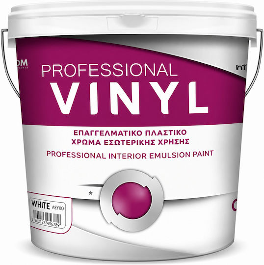Pellachrom Professional Vinyl Plastic Paint for Interior Use White 9lt