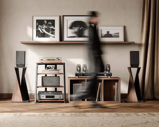 Fitueyes Eiffel As07 Regular Έπιπλο Hi-fi Rack Walnut