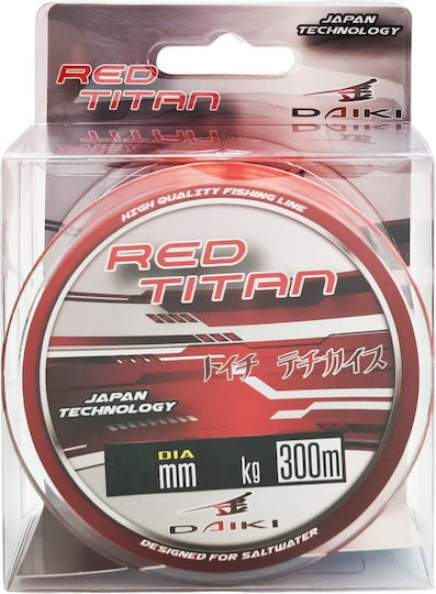 Πετονιά Daiki Red Titan 300 Μ 0,30 Χιλ 11 Κιλά