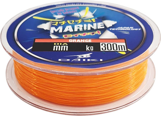 Daiki Marine Orange Fishing Line 300 m 0.30 mm 11 kg