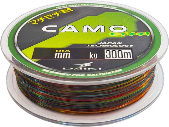 Daiki Camo Fishing Line 300 m 0.40 mm 20 Kg