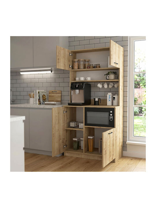 Tuco 2 Подов Кухненски Шкаф Sapphire Oak 90x40x180см
