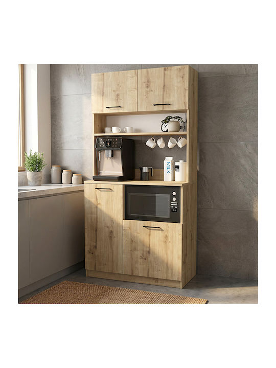 Tuco 2 Подов Кухненски Шкаф Sapphire Oak 90x40x180см