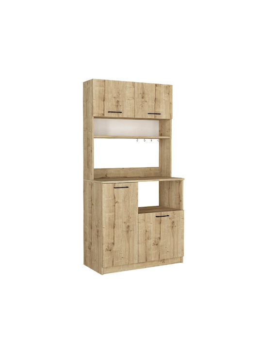 Tuco 2 Подов Кухненски Шкаф Sapphire Oak 90x40x180см