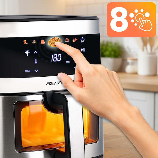 Berdsen Air Fryer 4lt Ασημί BD-656
