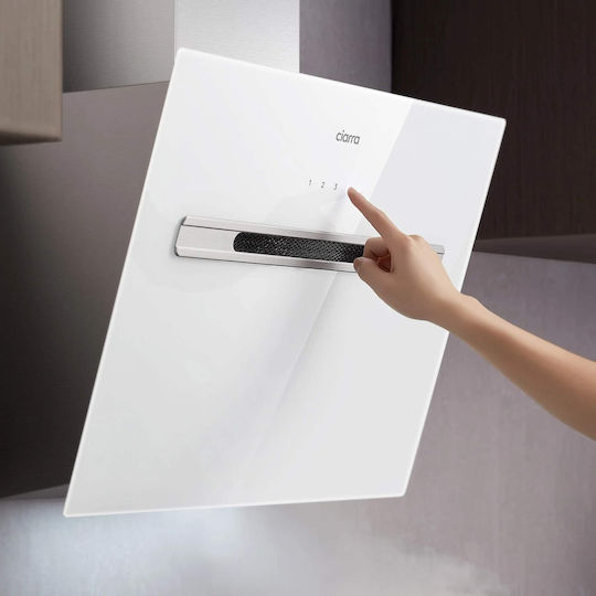 Ciarra Аспиратор Комин Рециклиране 60cm Бял с Wi-Fi