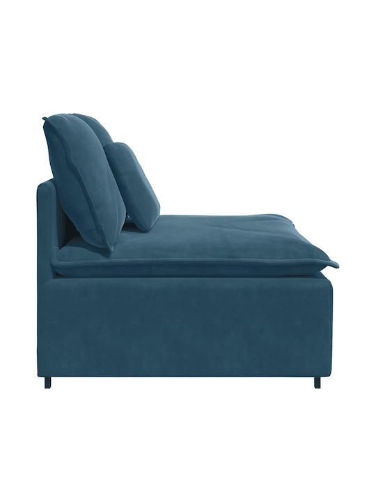 Doppelsitzer Samt Blau 100x100x64cm