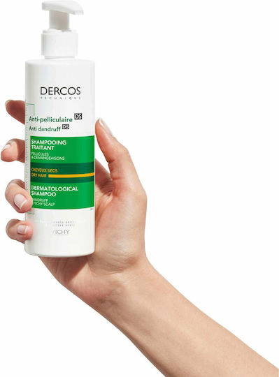 Vichy Dercos Anti Dandruff DS Σαμπουάν Kατά της Πιτυρίδας & της Ξηροδερμίας για Ξηρά Μαλλιά Μαλλιά 390ml
