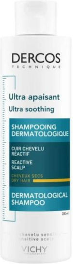 Vichy Dercos Ultra Soothing Σαμπουάν για το Ευαίσθητο Τριχωτό για Ξηρά Μαλλιά Μαλλιά 200ml