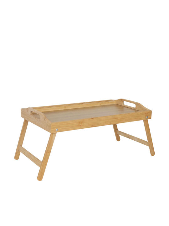 Relaxdays Tavă De Pat Din Bambus 24x60x30cm