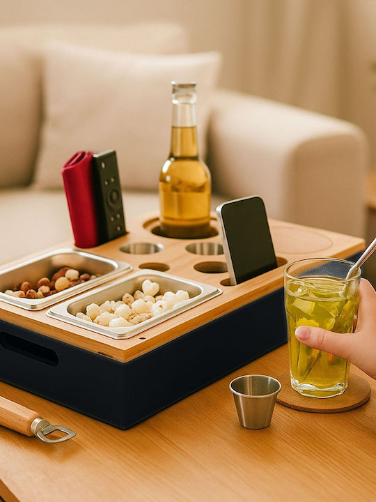 Relaxdays Bamboo Δίσκος Σερβιρίσματος 40x26cm