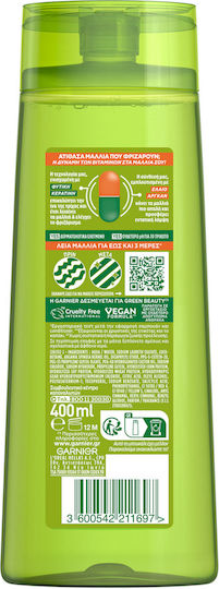 Garnier Fructis Sleek & Shine Σαμπουάν Λείανσης & Λάμψης για Φριζαρισμένα Μαλλιά 400ml