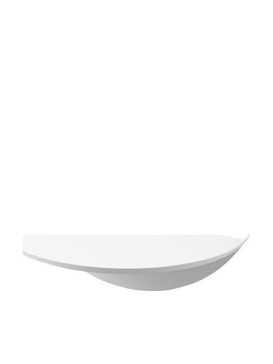 Yamazaki Montat pe perete Raft Baie Metal 40x22x11.7cm Albă
