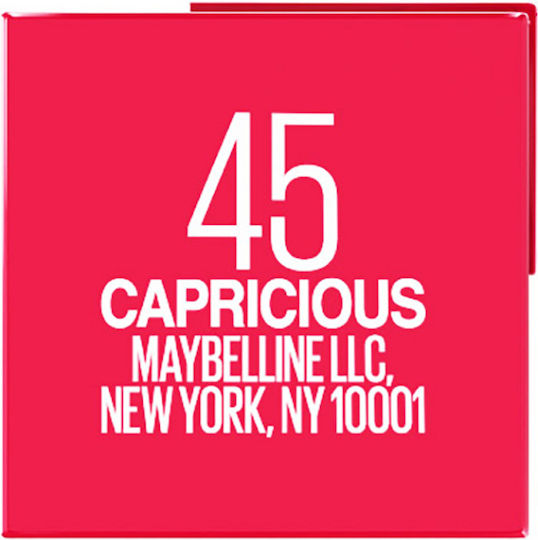 Maybelline Super Stay Vinyl Ink Υγρό Κραγιόν 45 Capricious 4.2gr