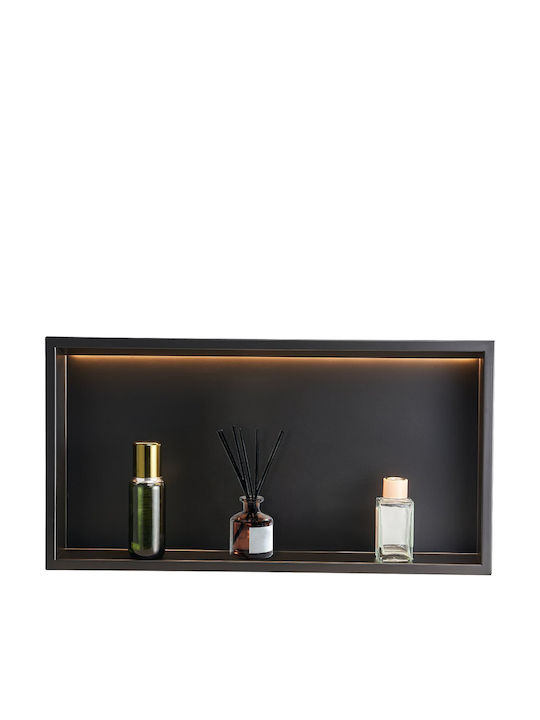 Vevor Corner Wall Mounted Bathroom Shelf Metallic White