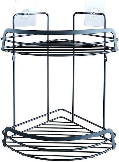 Atmosphera Colțar Montat pe perete Raft Baie Metal 22.8x29.8x34cm