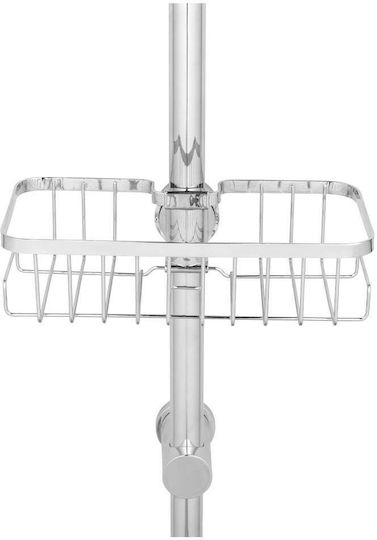 Wenko Montat pe perete Raft Baie Metal Argintie Wenko Montat pe perete Raft Baie Metal Argintie