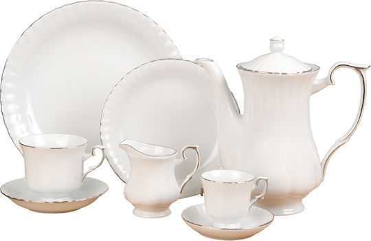 Cryspo Trio Ivona Platin Porcelain Dinnerware Set 20pcs