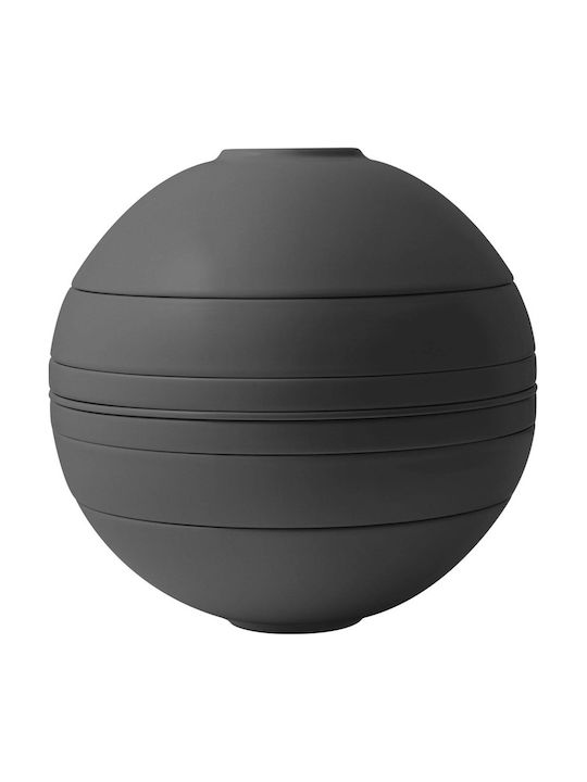 Villeroy & Boch Geschirrset aus Porzellan Schwarz 7Stück
