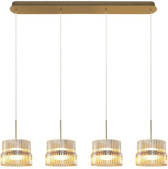 Viokef Luxe Honey Rail Pendant Ceiling Light 90x14.8x170cm