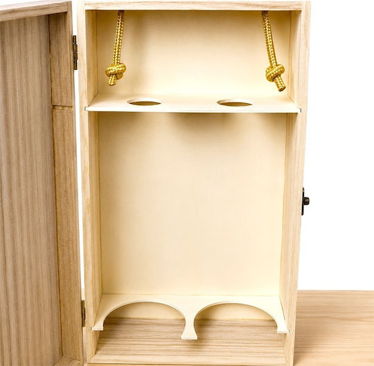Cutie Premium Din Lemn Pentru 2 Sticle De Vin Gravata Manor Wine Estate 35x19x10 Cm