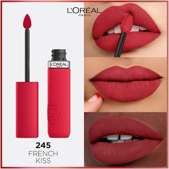 L'Oreal Paris Matte Resistance Long Lasting Liquid Lipstick Matte 245 French Kiss