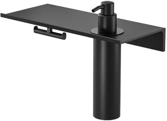 Geesa Montat pe perete Raft Baie 28x12.5x20.6cm Neagră