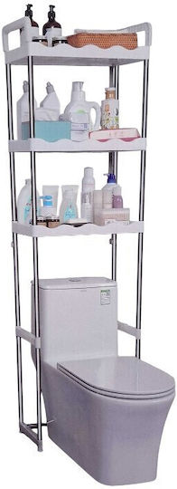 Επιδαπέδια Ραφιέρα Μπάνιου Inox 50.5x25x170cm Ασημί Επιδαπέδια Ραφιέρα Μπάνιου Inox 50.5x25x170cm Ασημί