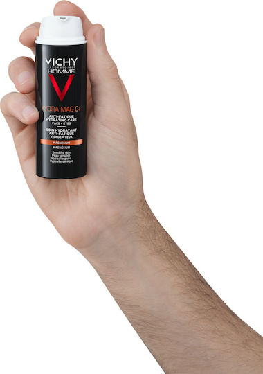 Vichy Homme Hydra Mag C+ Gel Hidratant pentru Bărbați cu Vitamina C 24h pentru Față 50ml