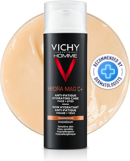 Vichy Homme Hydra Mag C+ Gel Hidratant pentru Bărbați cu Vitamina C 24h pentru Față 50ml