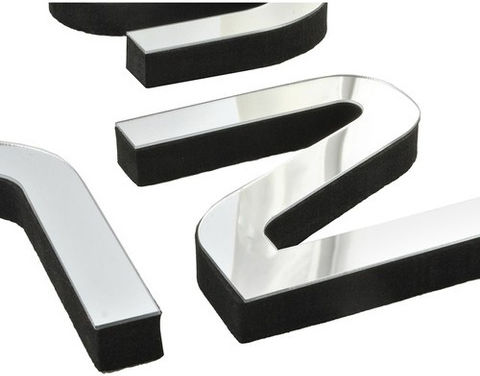 Ruhhy Diy 3D Αθόρυβο Ρολόι Τοίχου Αυτοκόλλητο Καθρέφτης Ασημί
