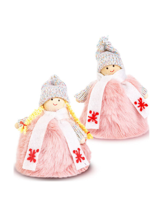 Weihnachtsdekoration Textilpuppe 13 cm Dekorative Figur 2 Modelle Für Innengebrauch
