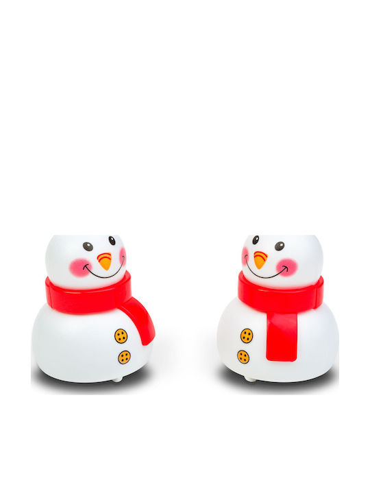 Christmas Figurine Snowman Model Pull Back Mechanism 6x5x4 Cm