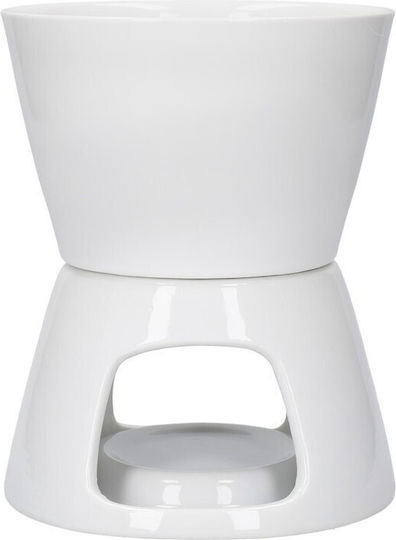 Kitchen Craft Fondue-Topf mit Teelicht Keramik 11 Personen 11x11cm