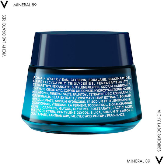 Vichy Mineral 89 72ωρη Ενυδατική & Αναπλαστική Κρέμα Προσώπου Νυκτός 50ml