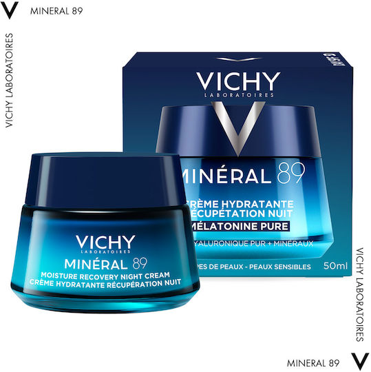 Vichy Mineral 89 72ωρη Ενυδατική & Αναπλαστική Κρέμα Προσώπου Νυκτός 50ml